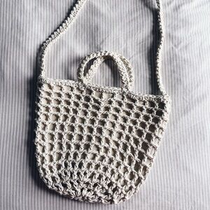 Madewell rope crochet tote